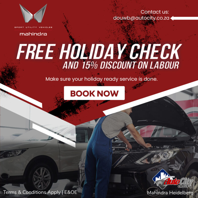 Mahindra Free Holiday Check image from AutoCity Mahindra