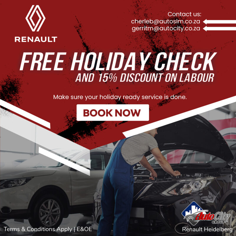 Renault Free Holiday Check image from AutoCity Renault