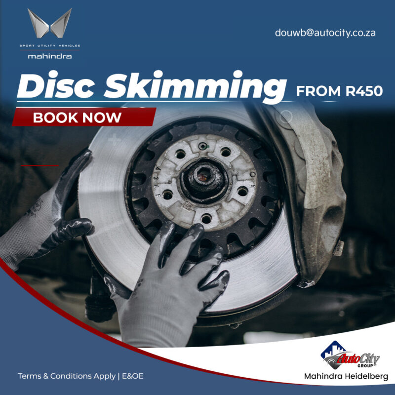 Mahindra Disc Skimming Service Offer image from AutoCity Mahindra