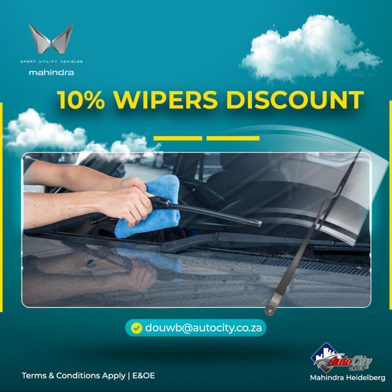 Mahindra Wipers service offer image from AutoCity Mahindra