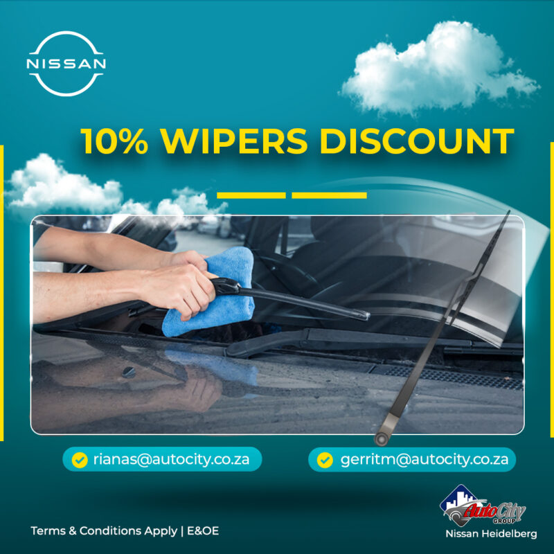 NISSAN Wipers service offer image from AutoCity Nissan