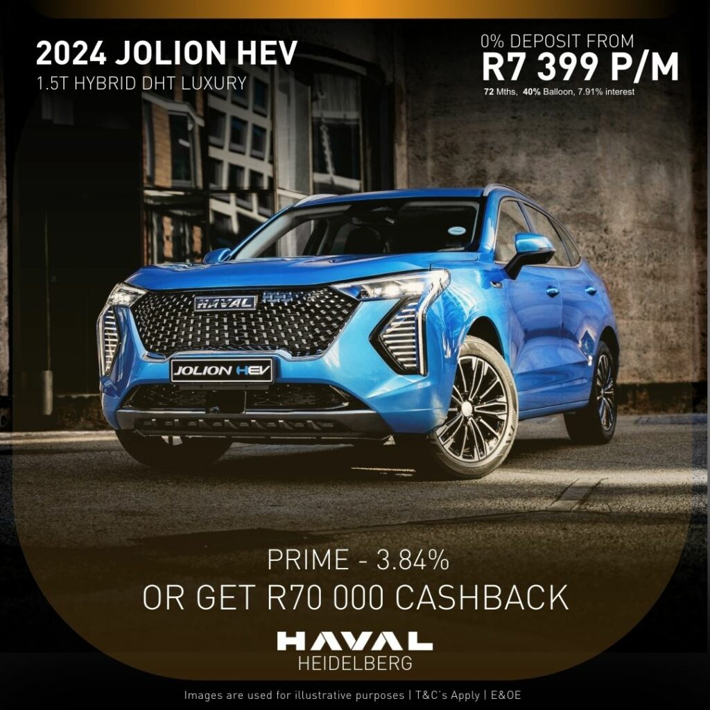 Haval Jolion 1.5T HEV Luxury DCT image from AutoCity Group