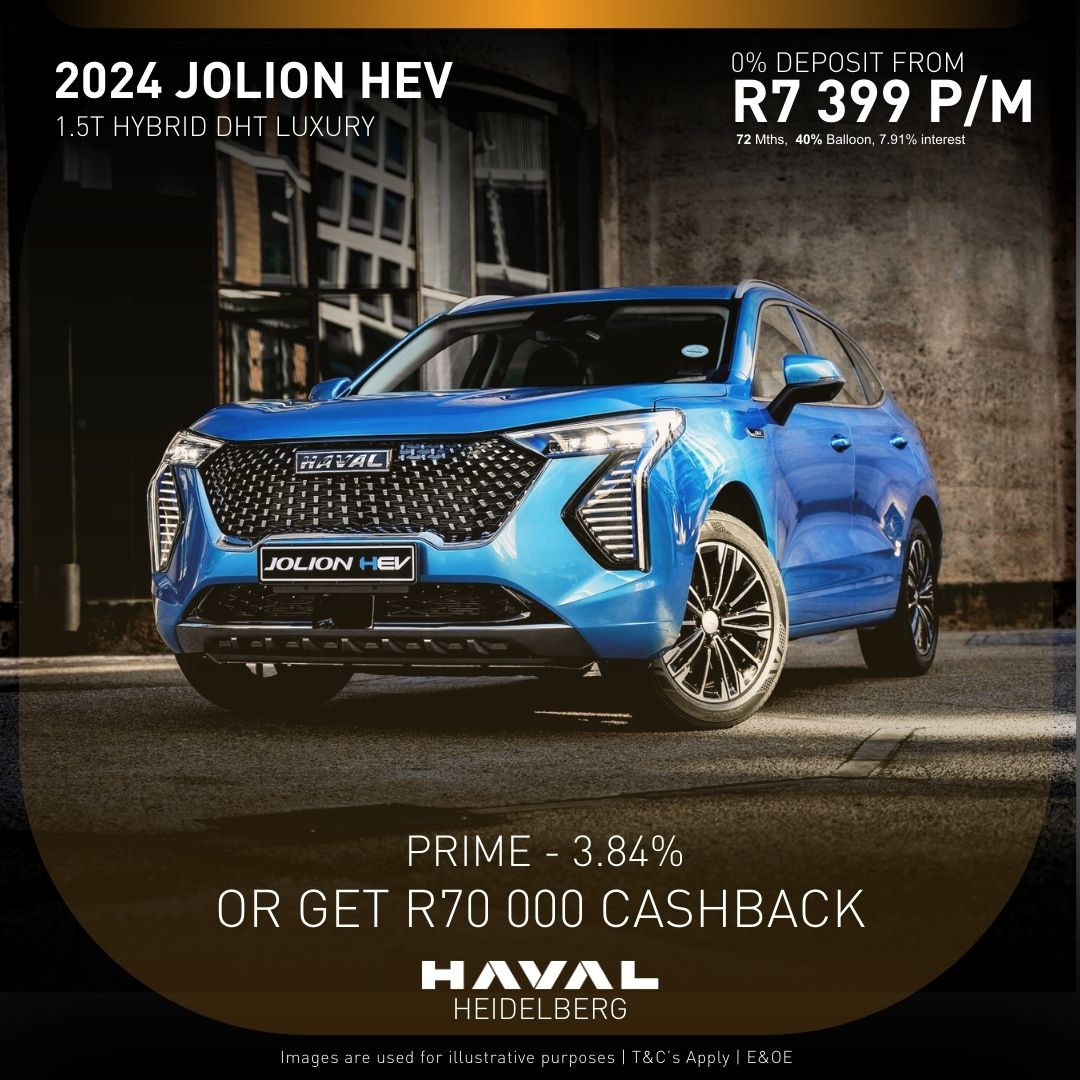 Haval Jolion 1.5T HEV Luxury DCT image from AutoCity Haval