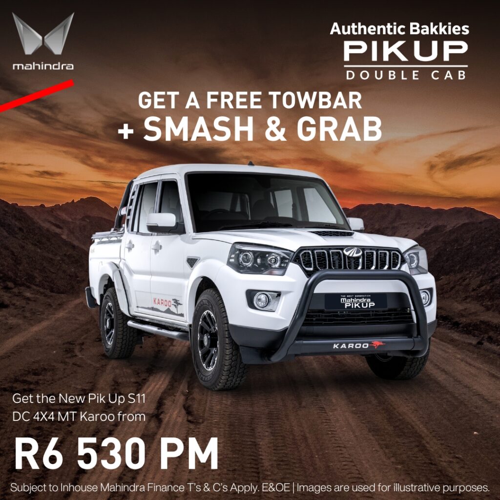MAHINDRA PIK UP S11 DC 4X4 AT KAROO image from AutoCity Group