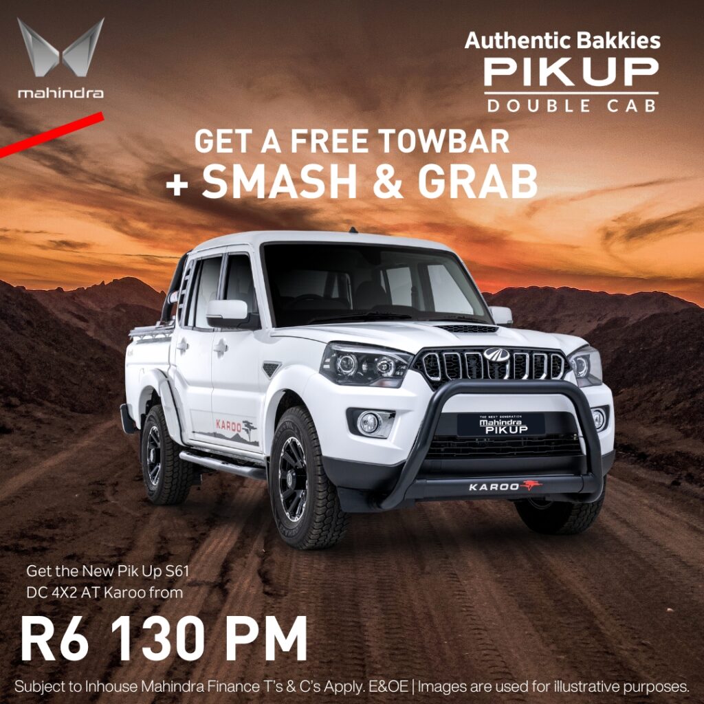 MAHINDRA PIK UP S6 DC 4X2 AT KAROO image from AutoCity Group
