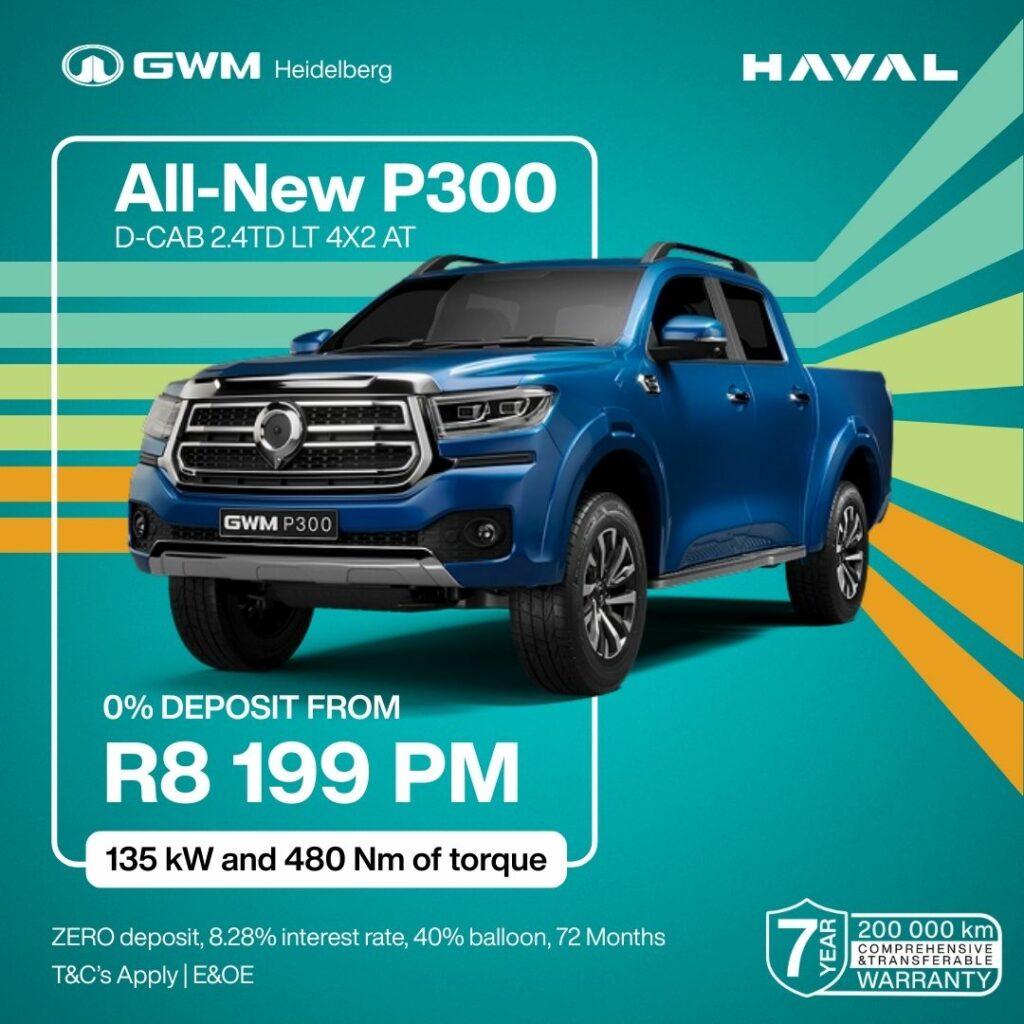GWM P300 DC image from AutoCity Group
