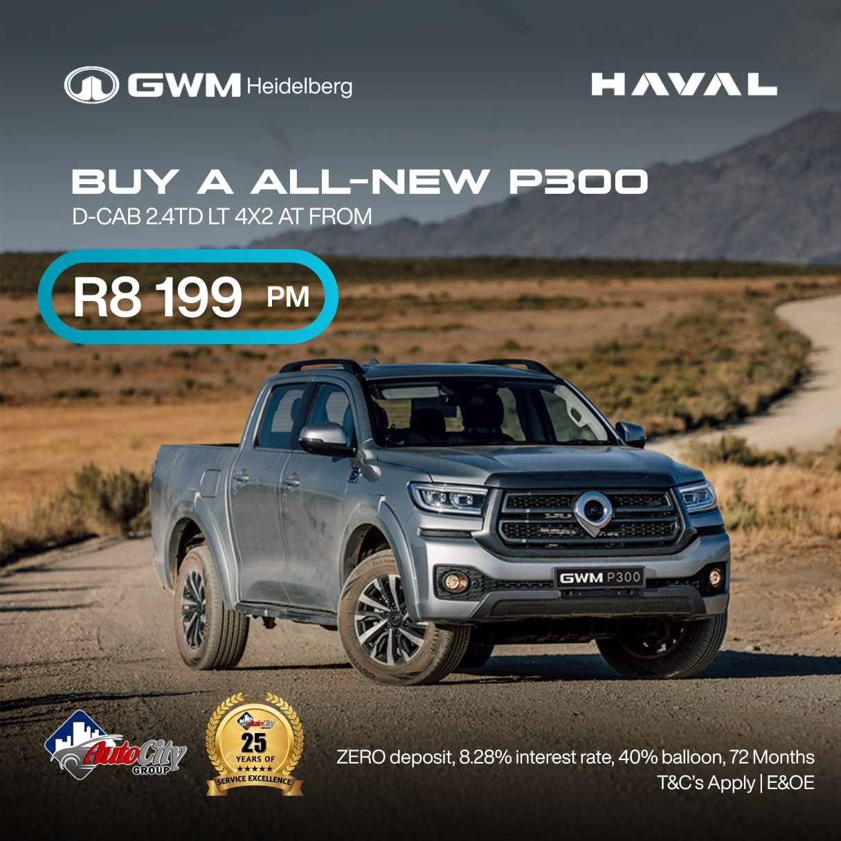 GWM P300 LT 2.4TD 4X2 image from 