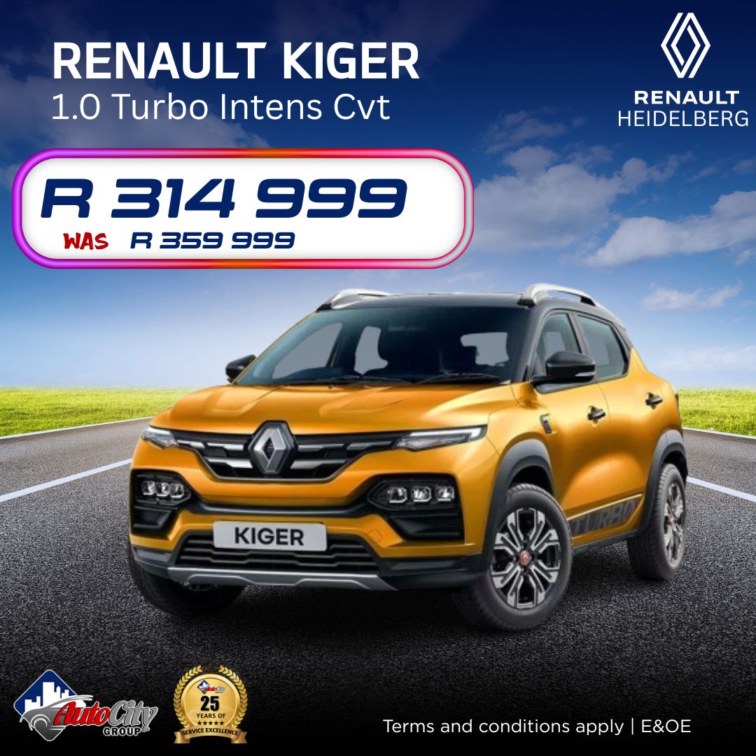 Renault Kiger 1.0 Turbo Intens CVT – Email Special image from AutoCity Renault