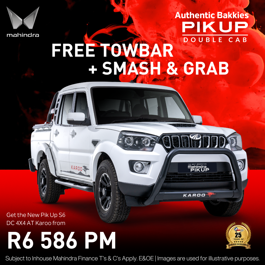 Special – Mahindra Pik-Up 2.2 Mhawk S6 Karoo Edt D Cab 4X4 At image from AutoCity Mahindra
