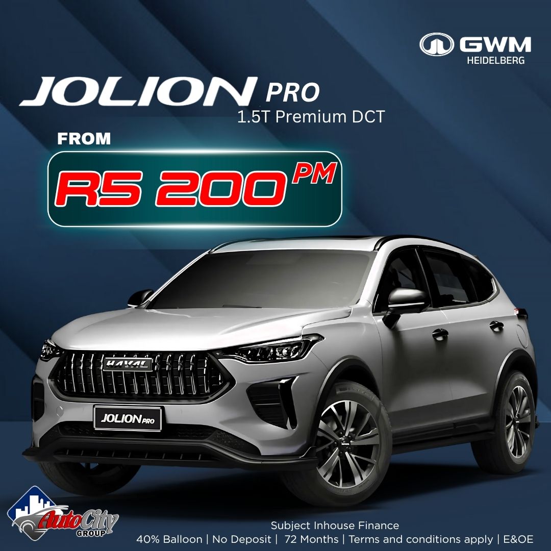 GWM/HAVAL Jolion PRO 1.5T Premium DCT – Emailer Special image from AutoCity GWM