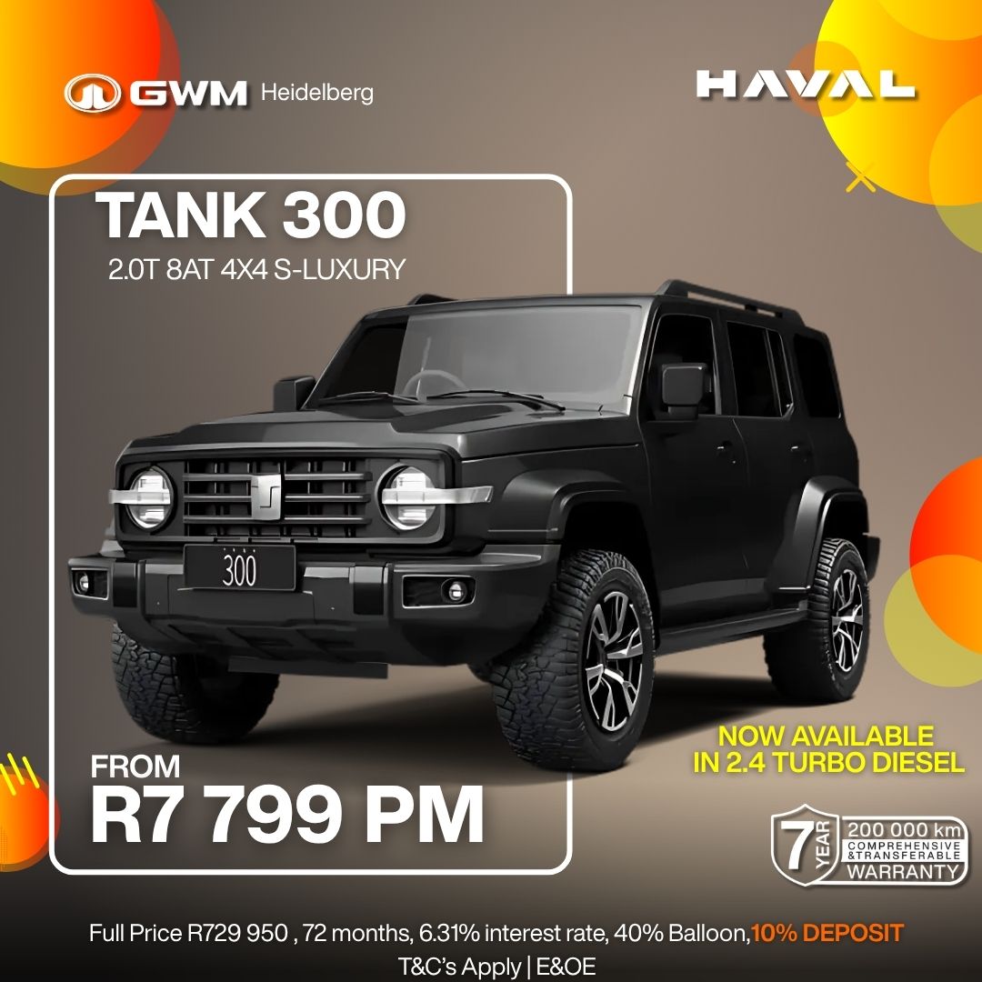 GWM/HAVAL Tank 300 2.0T 8AT 4X4 S-Luxury image from AutoCity Haval