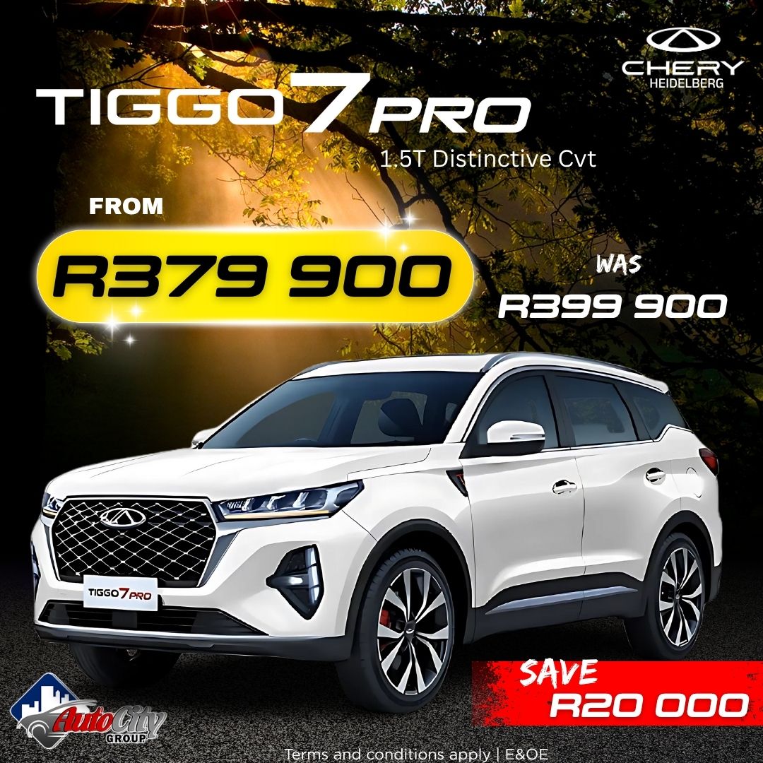 Chery Tiggo 7 Pro 1.5T Distinctive Cvt – Emailer Special image from AutoCity Chery