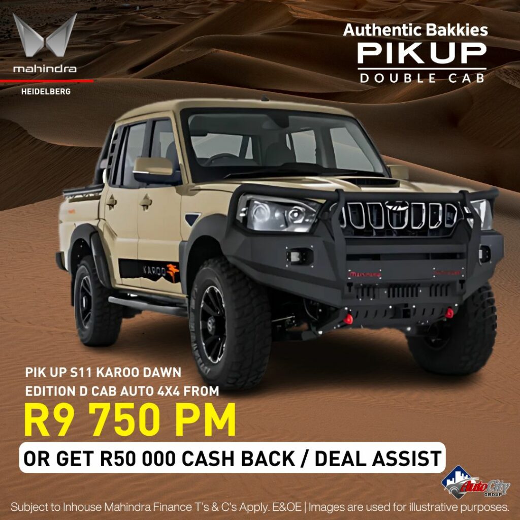 MAHINDRA 2.2 MHAWK 4X4 S11 AUTO KAROO DAWN D/CAB image from AutoCity Group