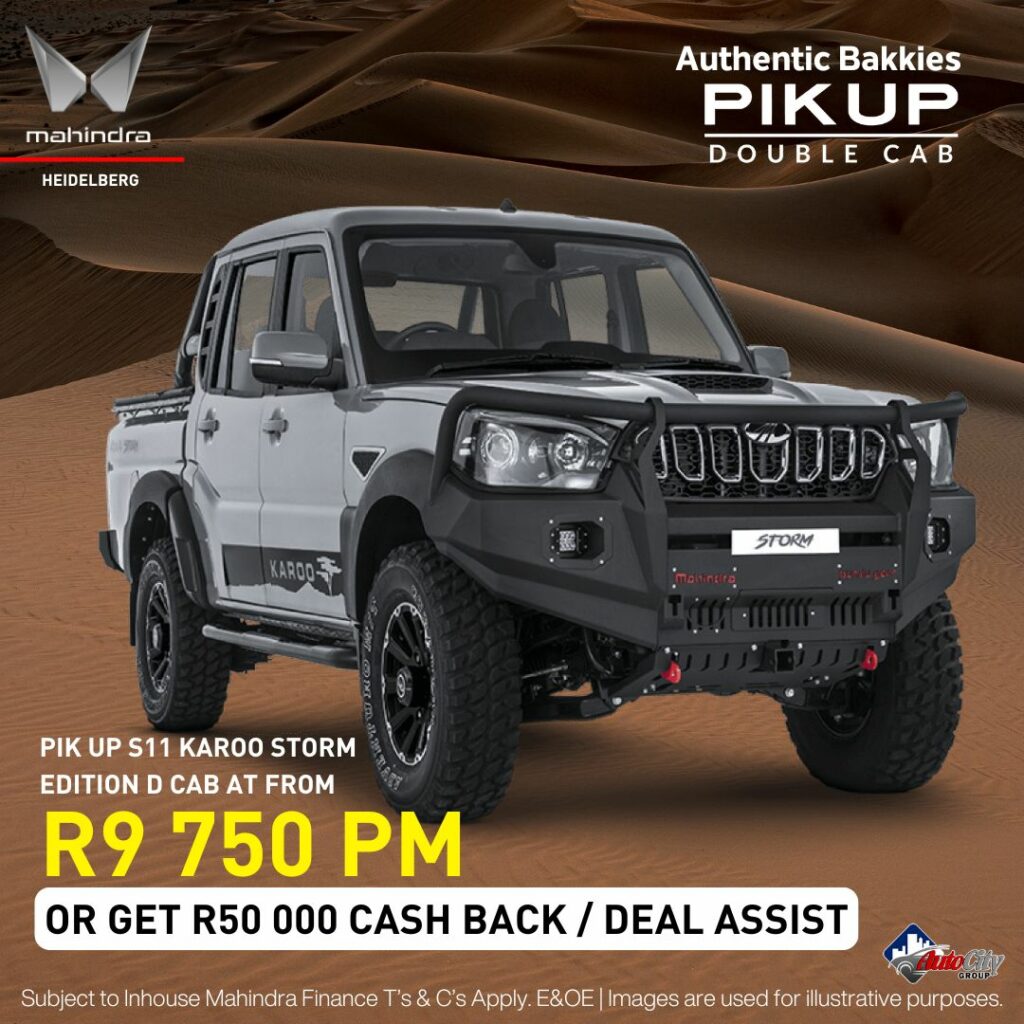 MAHINDRA 2.2 MHAWK 4X4 S11 AUTO KAROO STORM D/CAB image from AutoCity Group