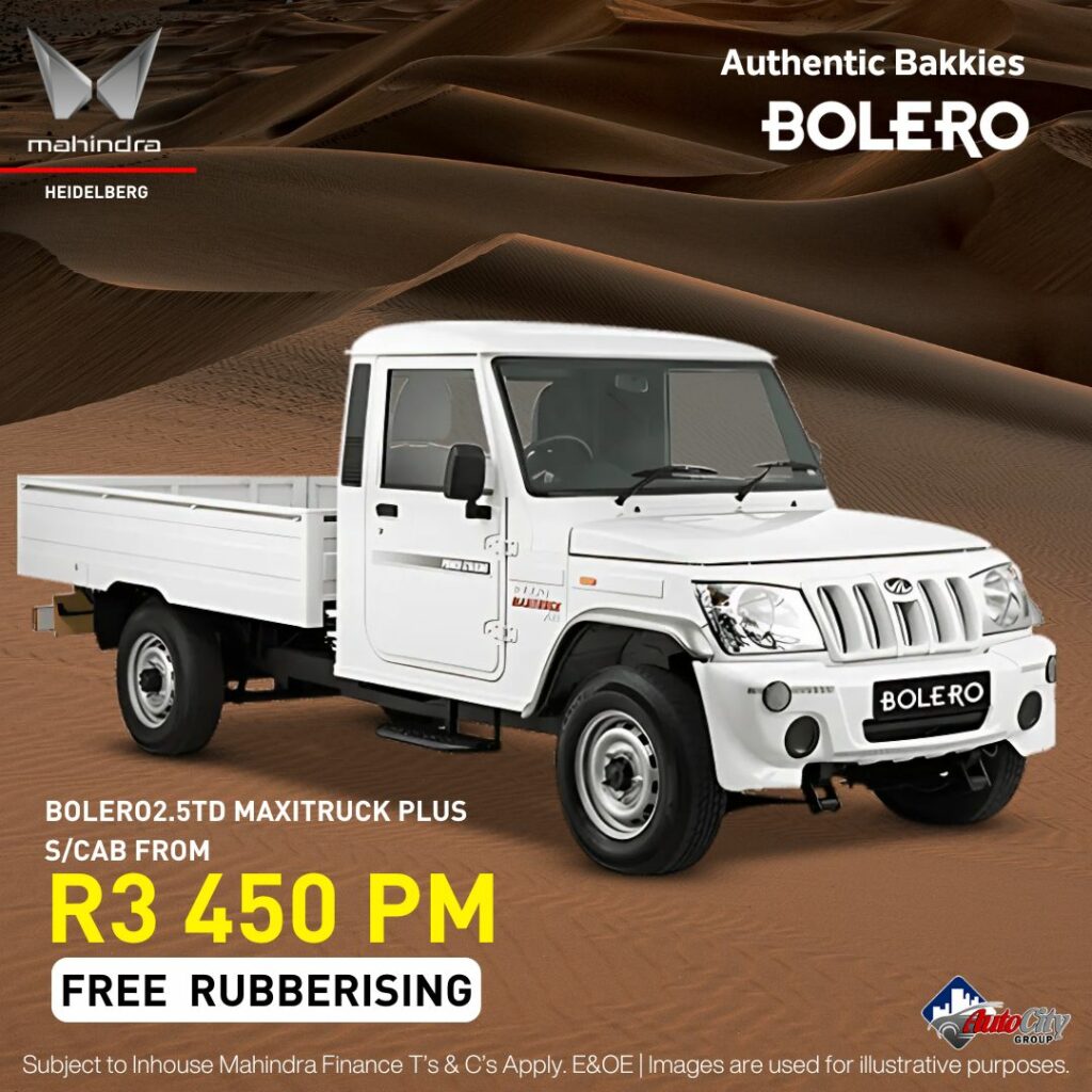 MAHINDRA BOLERO 2.5TD MAXITRUCK PLUS S/CAB image from AutoCity Group