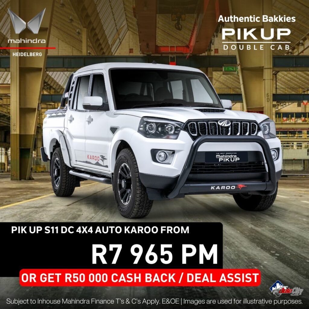 MAHINDRA 2.2 MHAWK 4X4 S11 AUTO KAROO D/CAB image from AutoCity Group