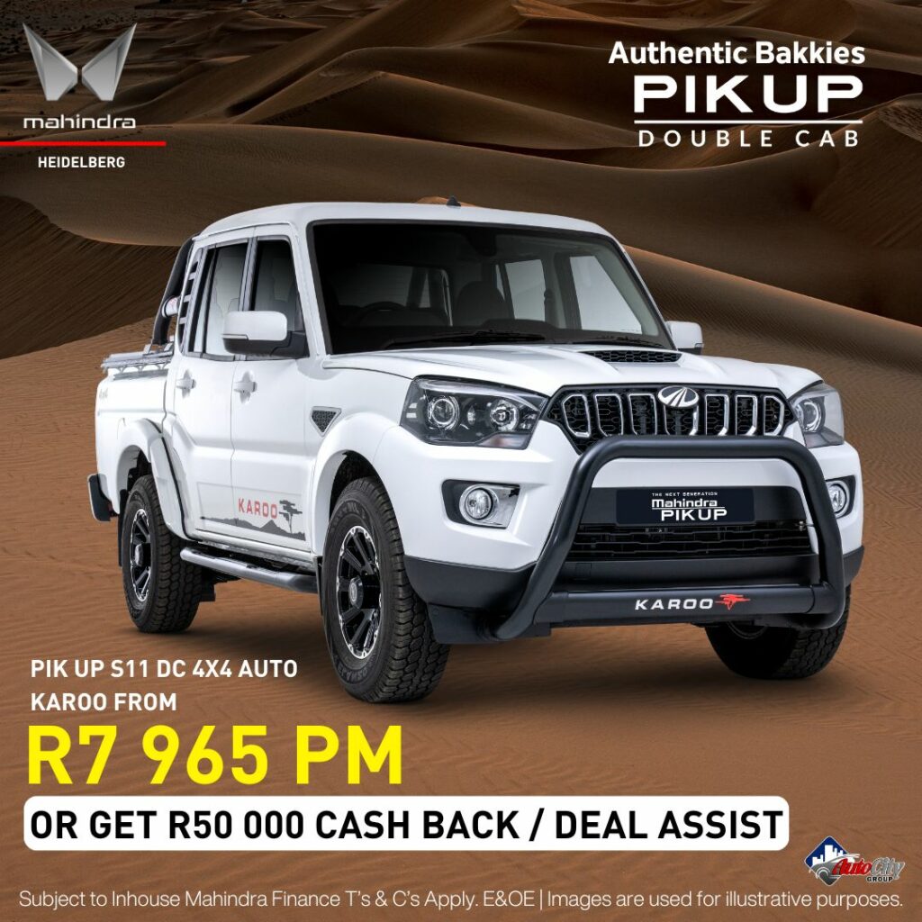 MAHINDRA 2.2 MHAWK 4X4 S11 AUTO KAROO D/CAB image from AutoCity Group