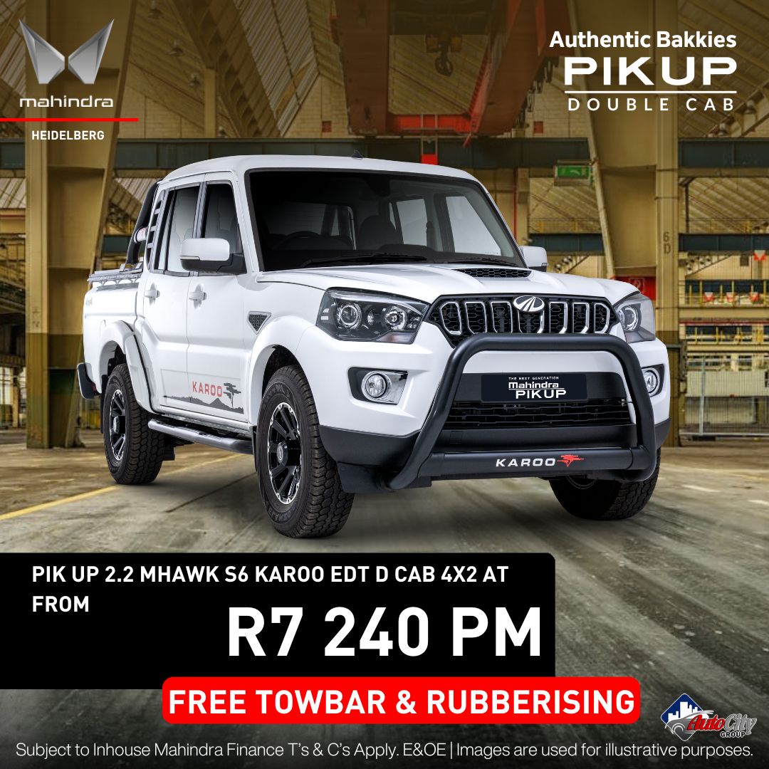MAHINDRA 2.2 MHAWK 4X2 S6 AUTO KAROO EDITION D/CAB image from 